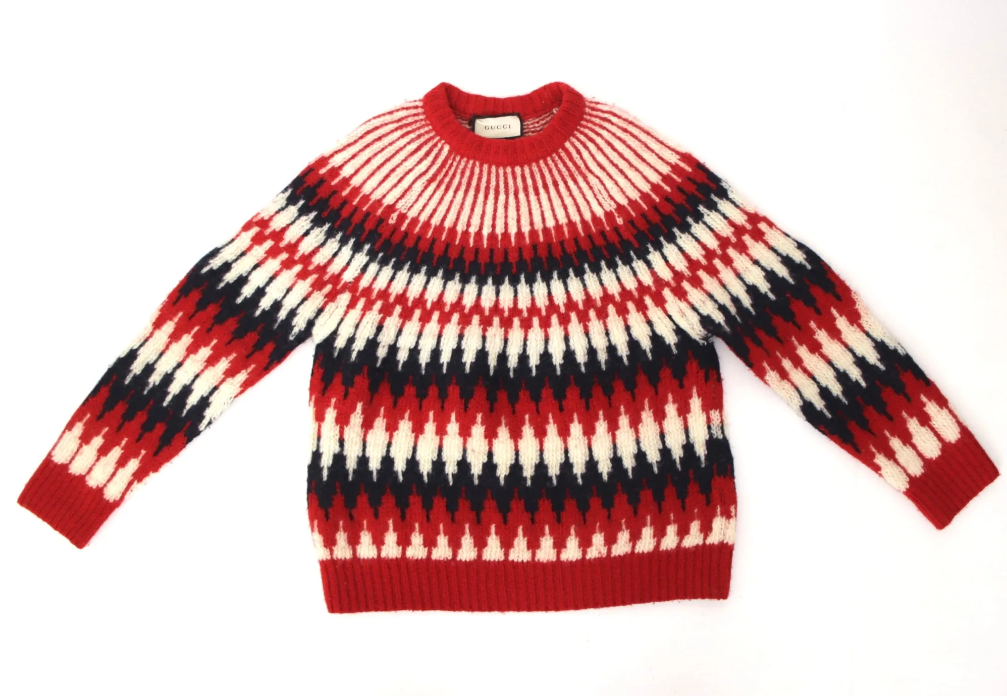 2020 Gucci Wool Zigzag Sweater*