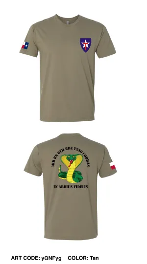 3rd BN 6th BDE TXSG Cobras Comfort Unisex Cotton SS Tee - yQNFyg