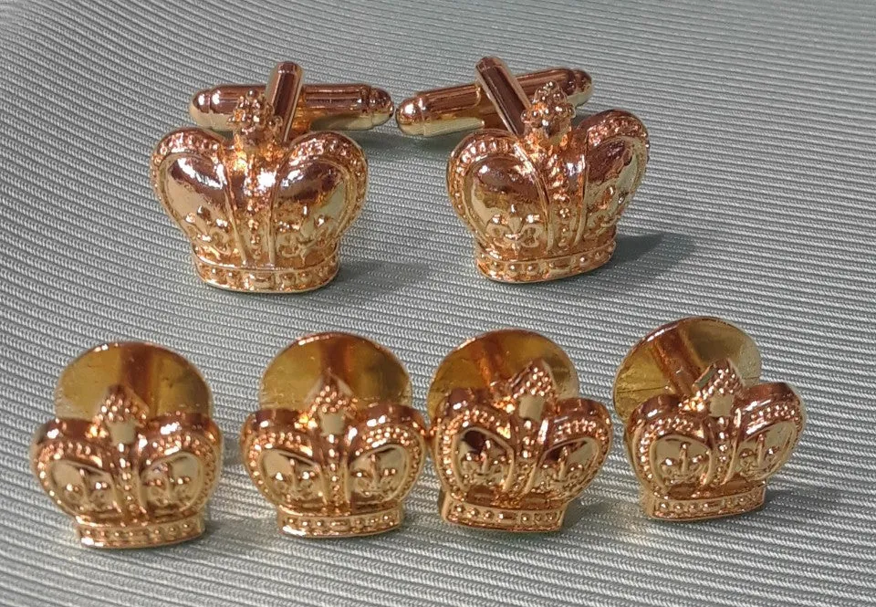 A Crowning, or Jester, Formal Wear Set & Cuff Link, NOK Exclusive! 2 Photos.