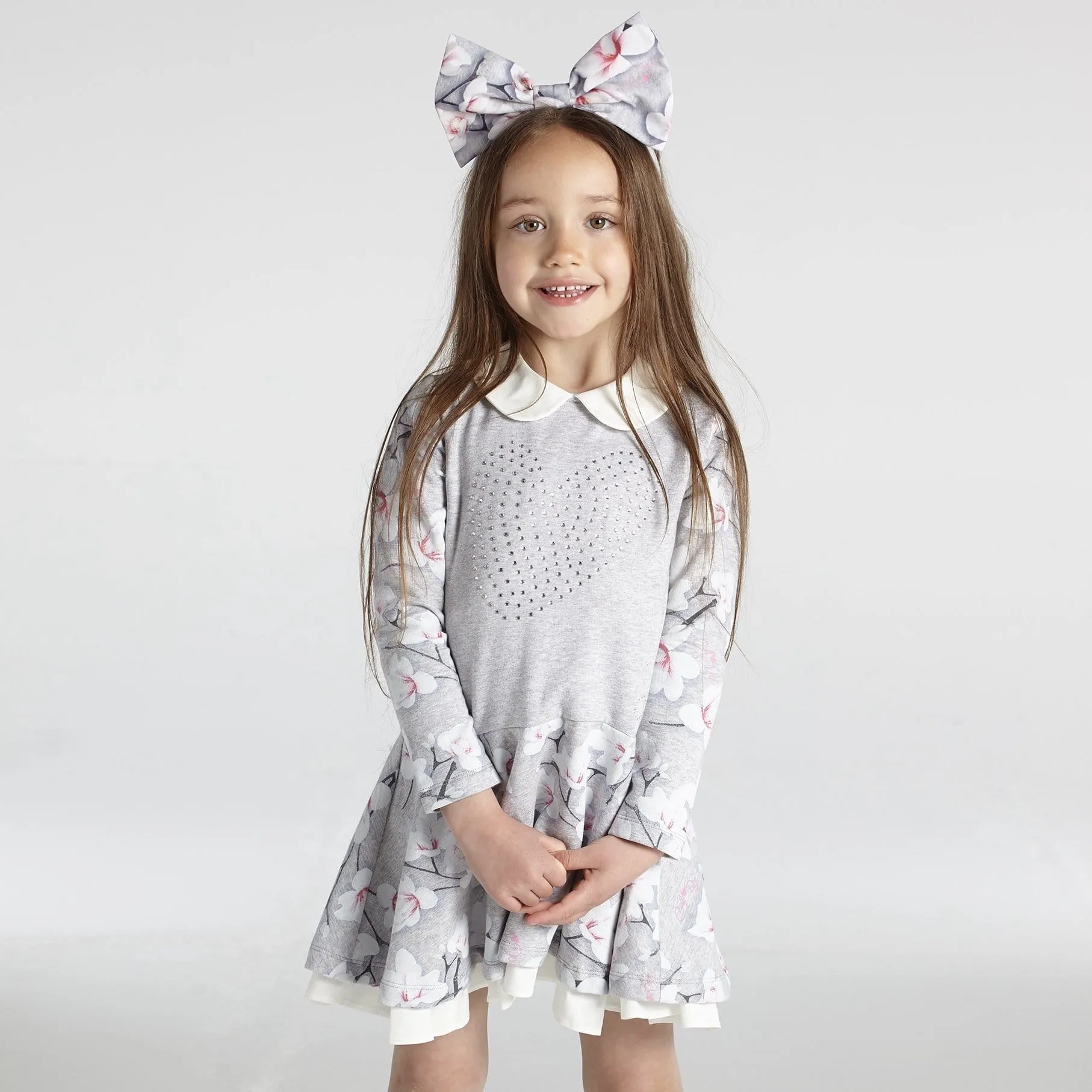 A DEE - Magnolia Peter Pan Collar Dress - Grey