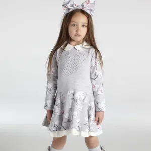 A DEE - Magnolia Peter Pan Collar Dress - Grey