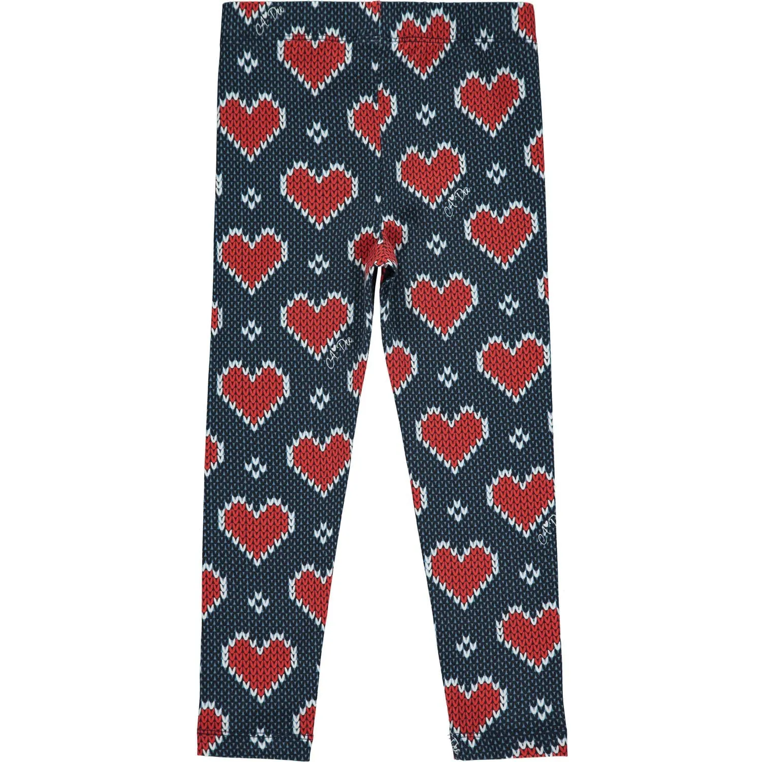 A DEE - Two Tone Heart Legging Set - Navy