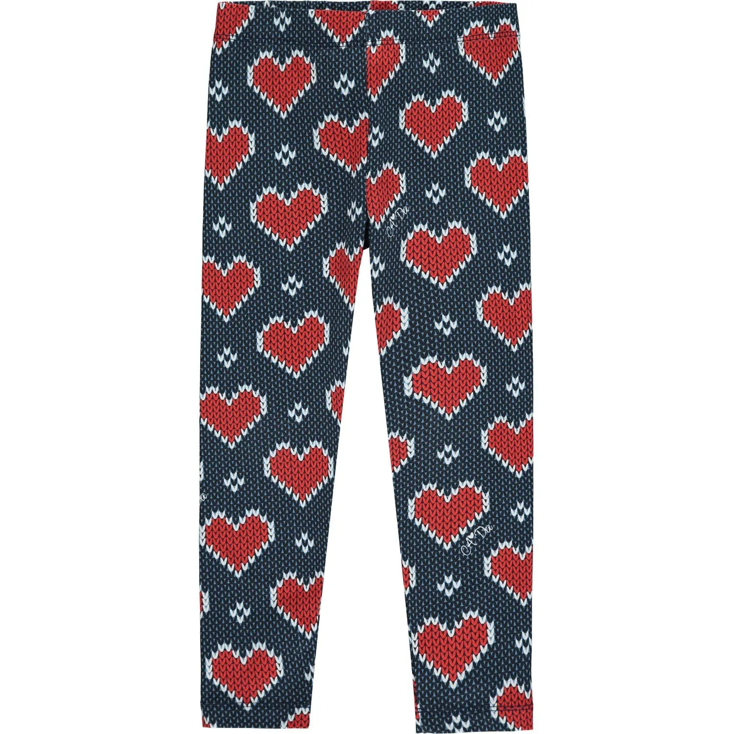 A DEE - Two Tone Heart Legging Set - Navy