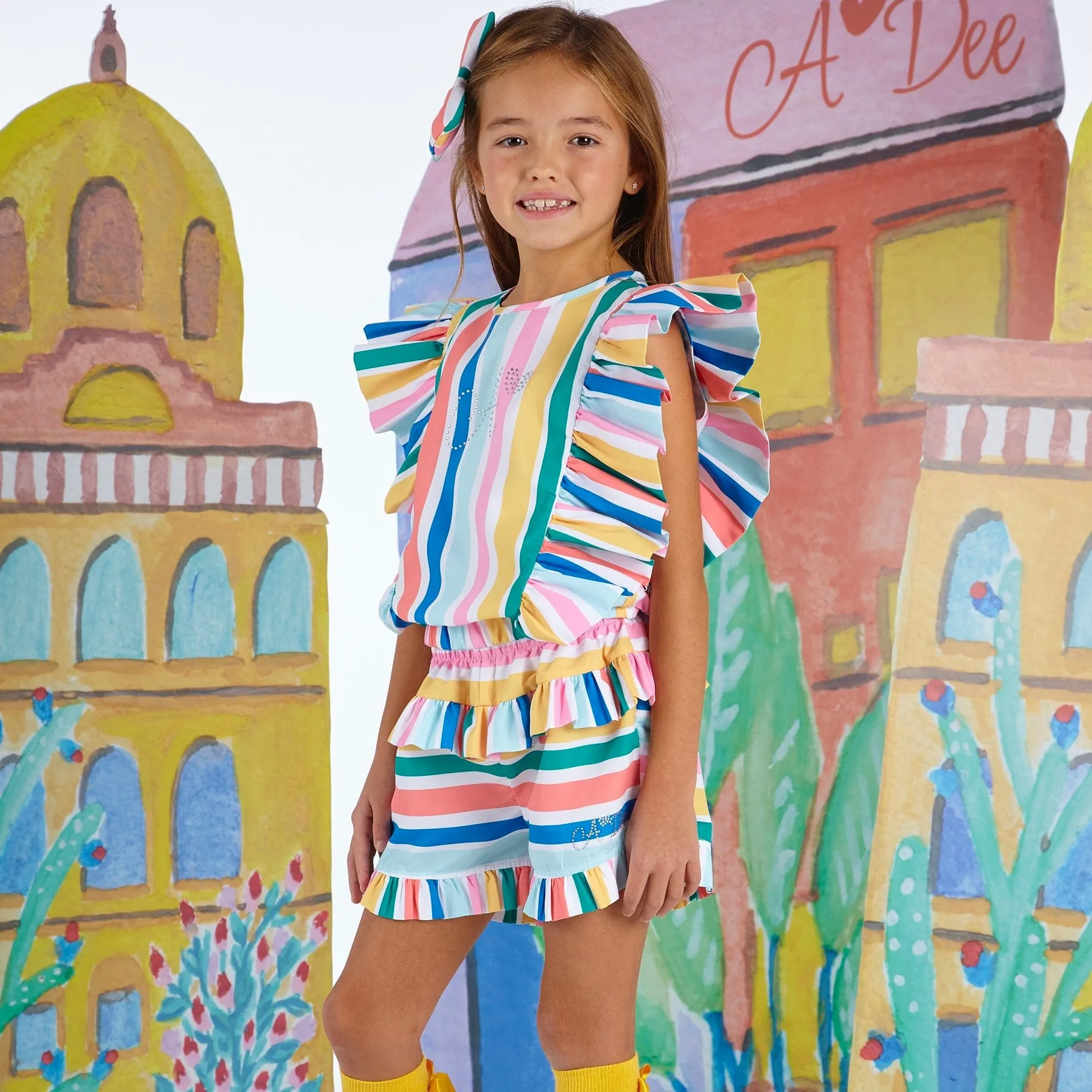A DEE - Ulla La Isla Bonita Short Set - Stripe