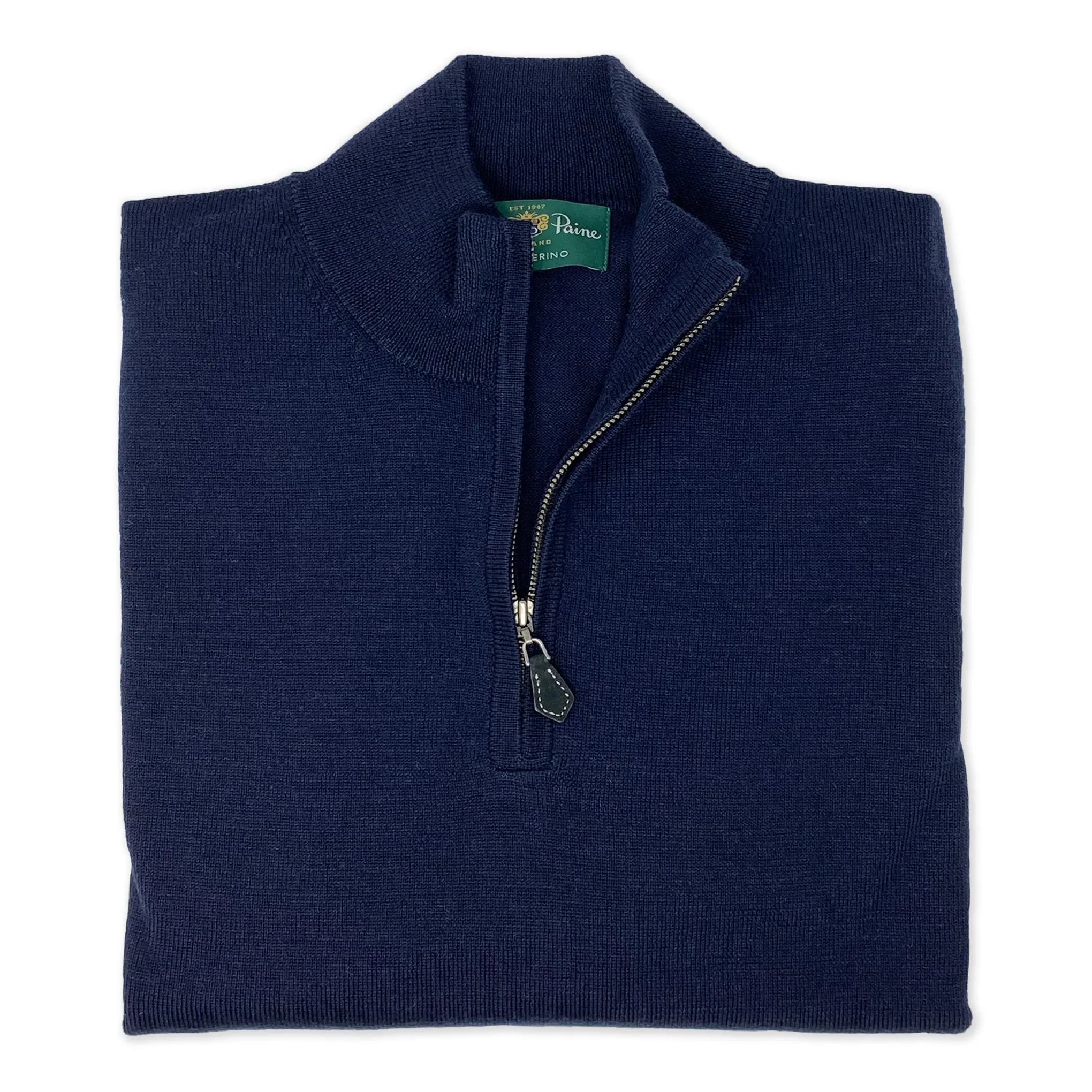 ALAN PAINE Quarter Zip Sweater