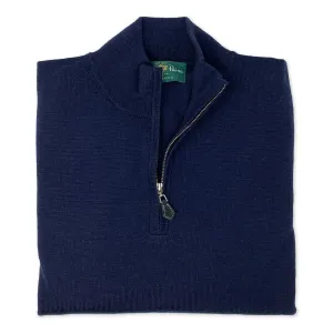 ALAN PAINE Quarter Zip Sweater