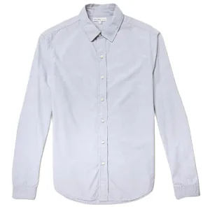 Alex Mill Men's Grey End On End School Cotton Button-Up Shirt NWT