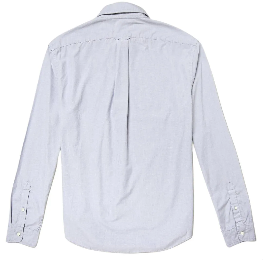 Alex Mill Men's Grey End On End School Cotton Button-Up Shirt NWT