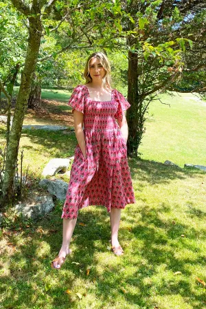Amalfi Dress | Coral Red