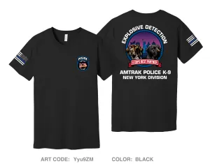 Amtrak police K-9 unit Comfort Unisex Cotton SS Tee - Yyu9ZM