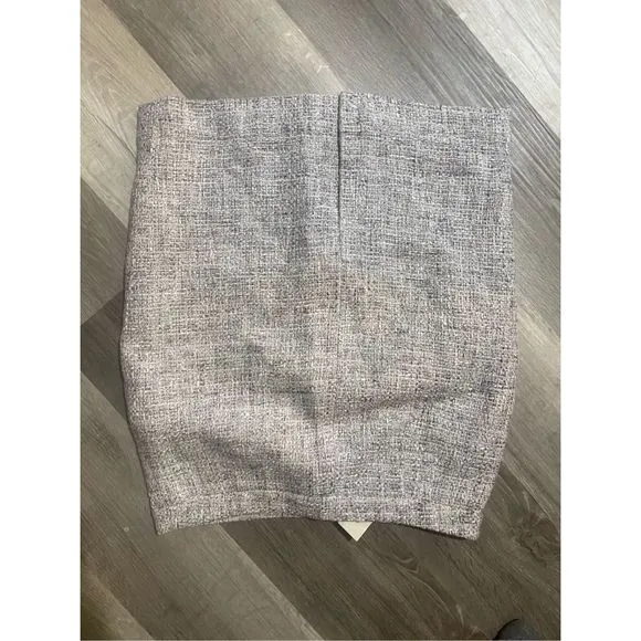 Ann Taylor NWT Purple Gray Tweed Pencil Skirt, Size 4, MSRP $120