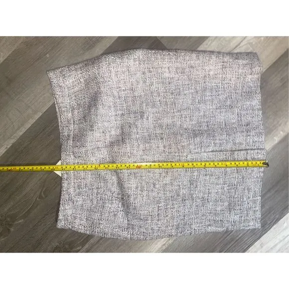 Ann Taylor NWT Purple Gray Tweed Pencil Skirt, Size 4, MSRP $120