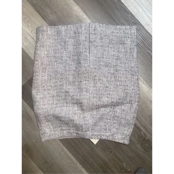 Ann Taylor NWT Purple Gray Tweed Pencil Skirt, Size 4, MSRP $120