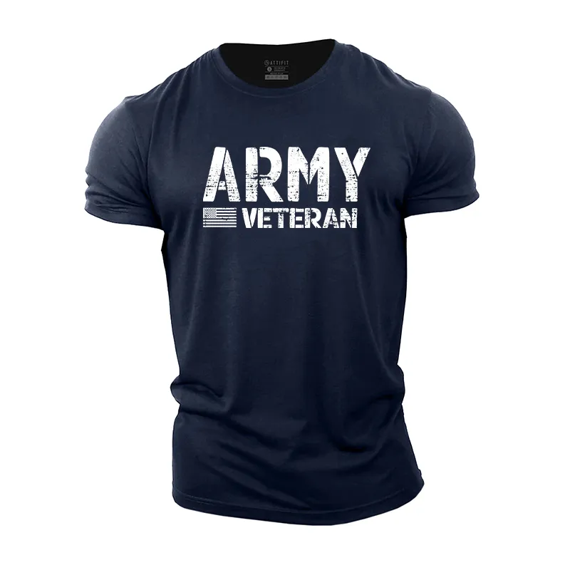 Army Veteran Cotton T-Shirt