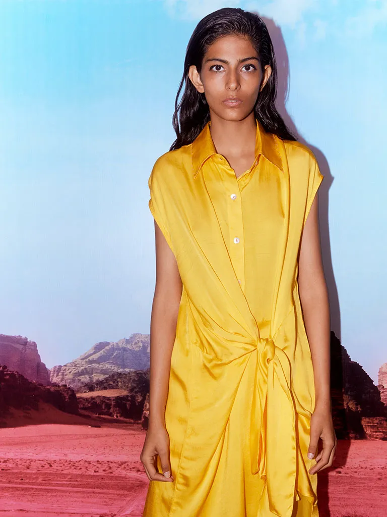 Aspen Yellow Knot Shirt