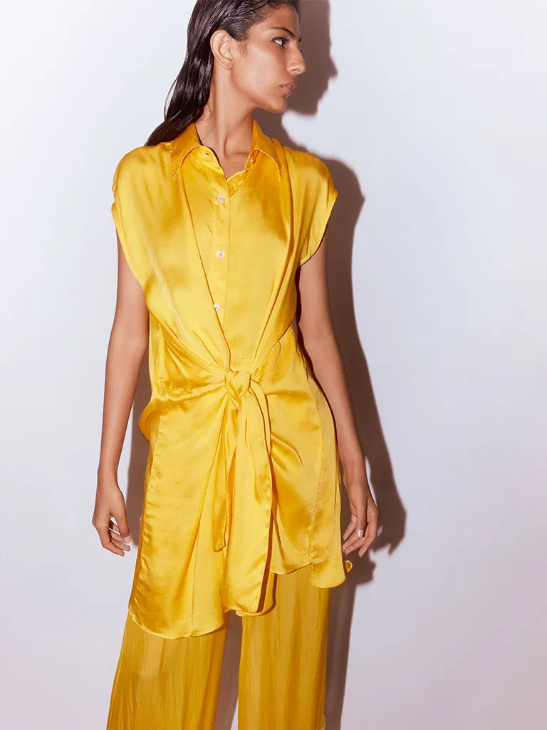 Aspen Yellow Knot Shirt