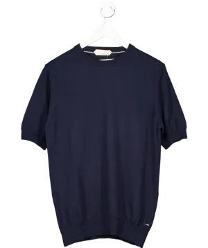 Aurelien Blue Cashwool T-shirt UK M