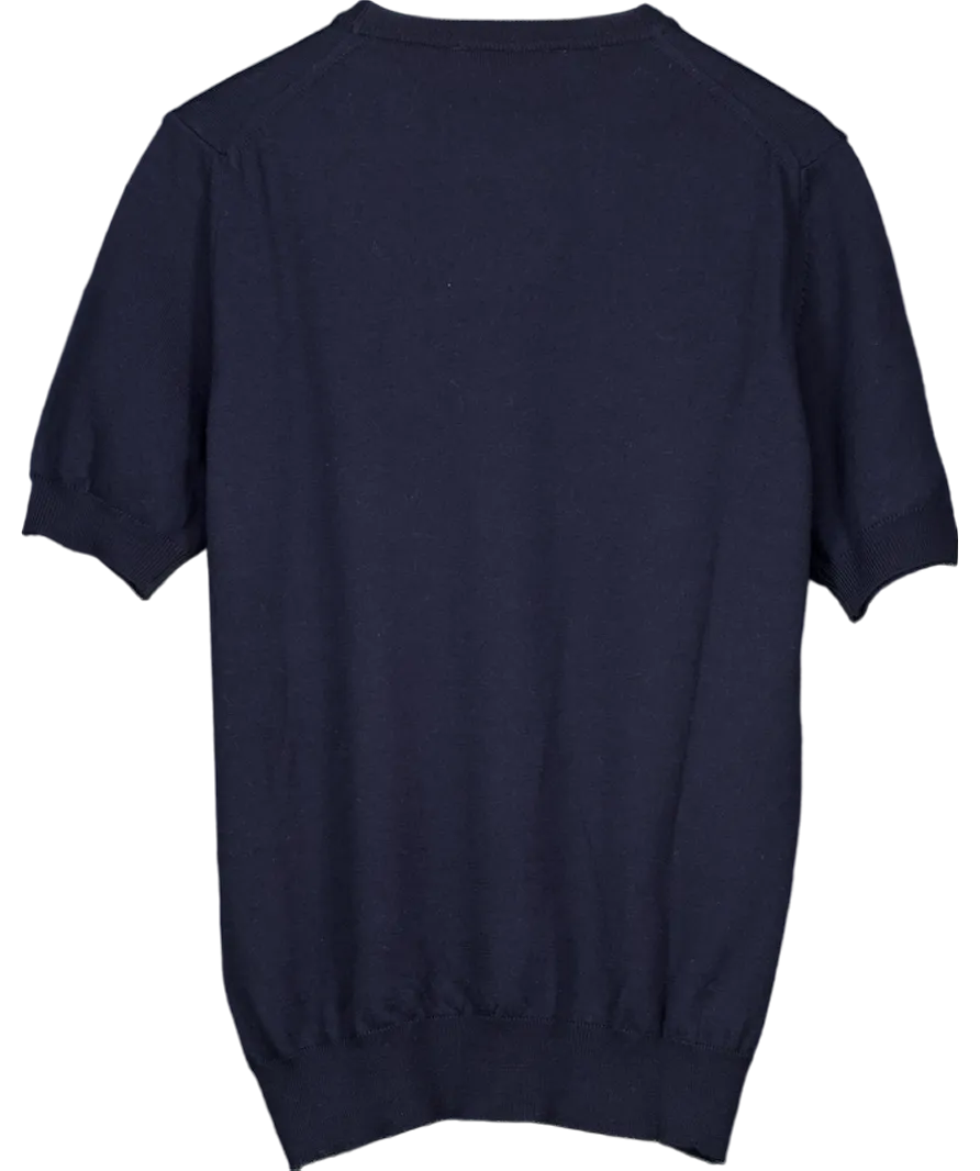 Aurelien Blue Cashwool T-shirt UK M