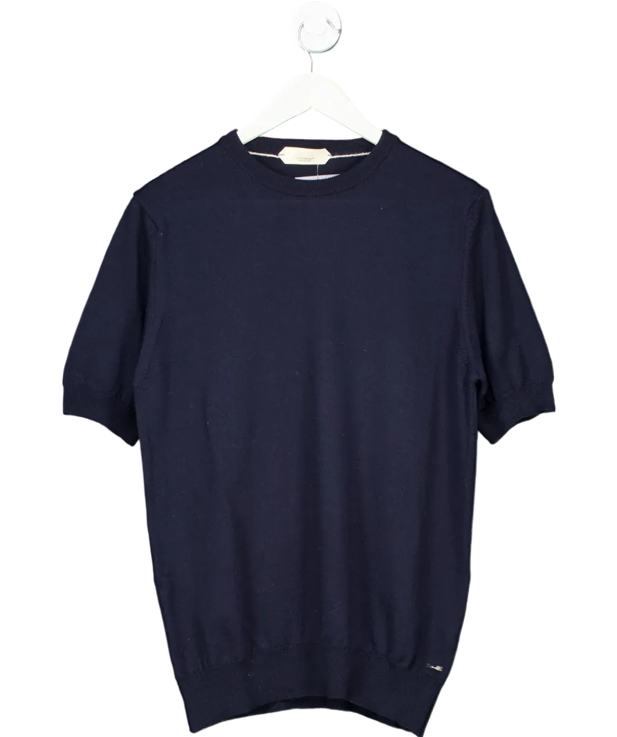 Aurelien Blue Cashwool T-shirt UK M