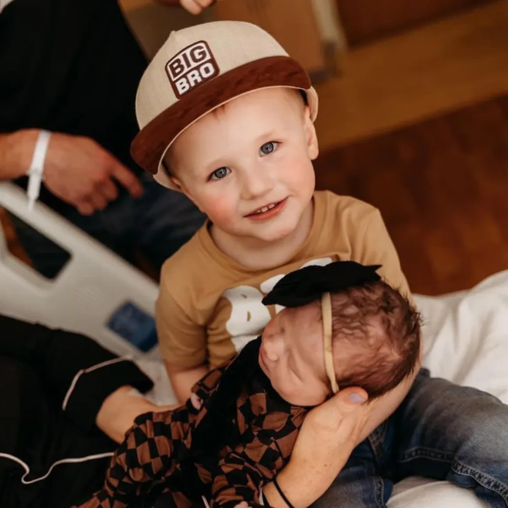 Big Bro Tan Kids Trucker Hat
