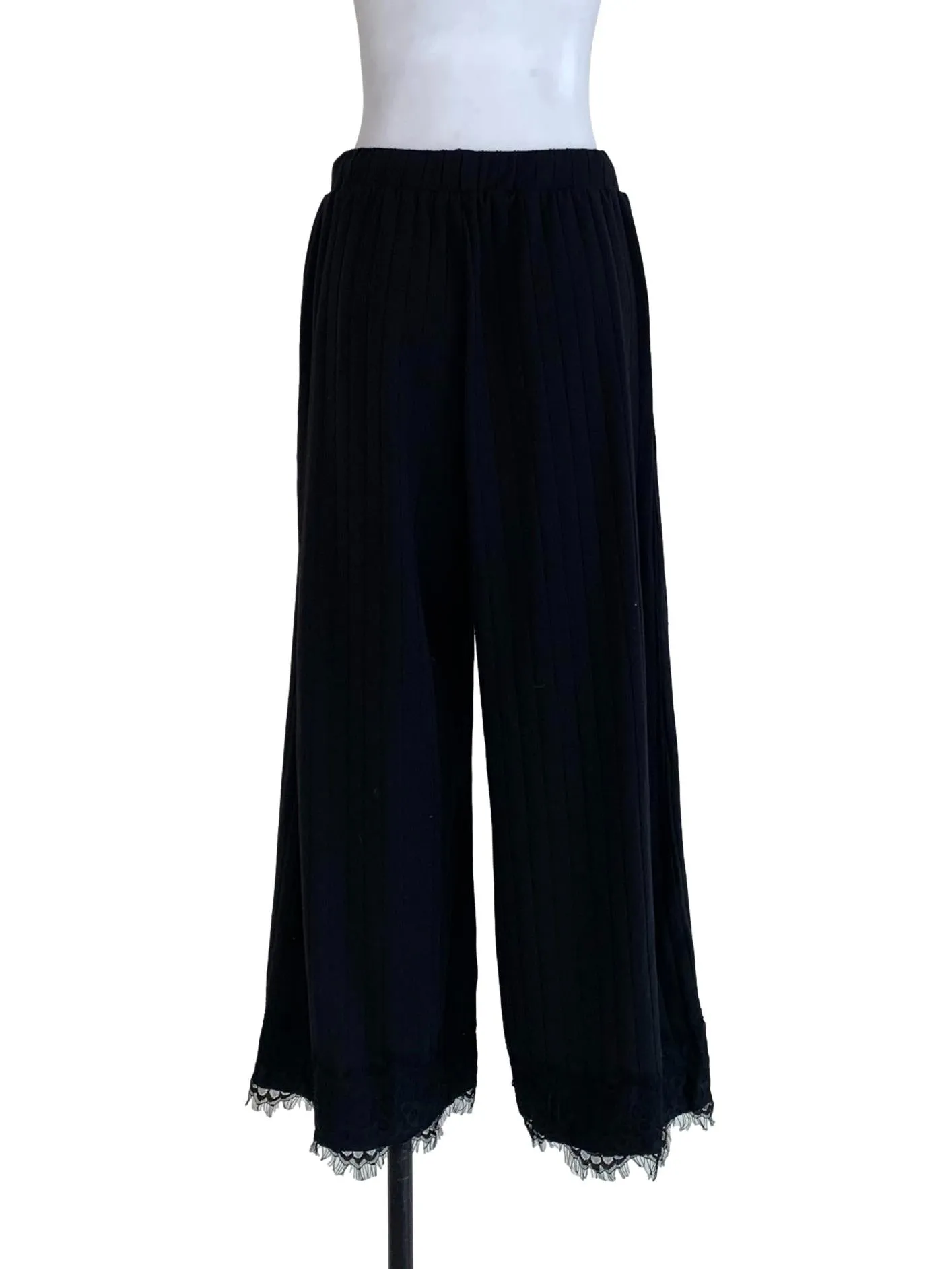 Black Pencil Stripe Formal Pants