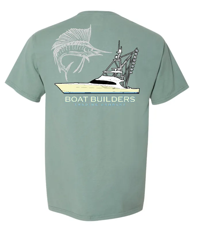 Boat Builders Trading - Yellow Hull Sportfish w Sailfish