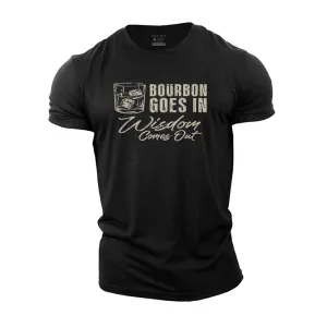 Bourbon Goes In Cotton T-shirt