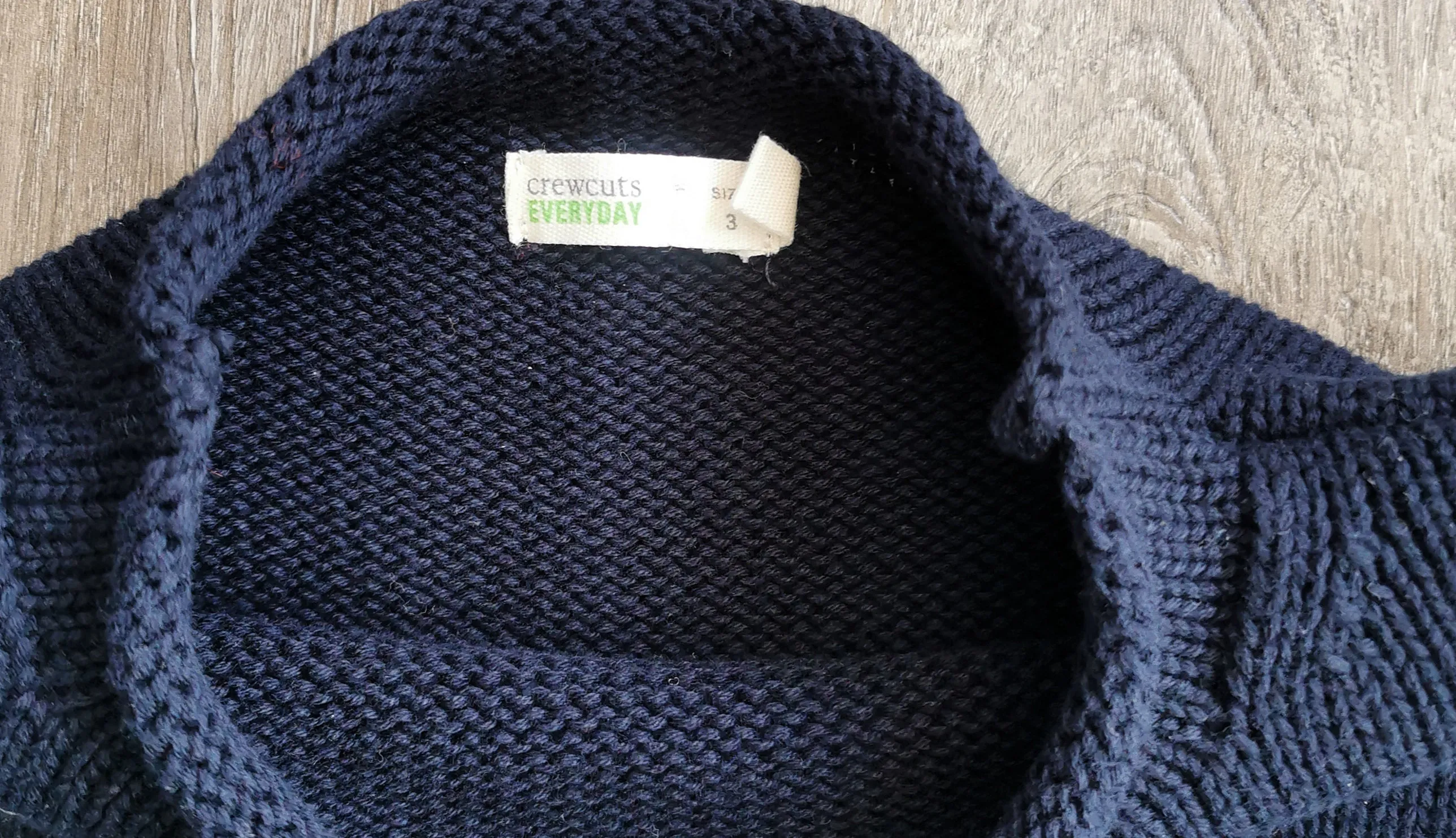 BOY SIZE 3 YEARS - CREWCUTS EVERYDAY, Thick Knit, Soft Sweater LIKE NEW B31