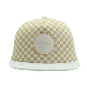 Bubs Tan Checks Trucker Hat