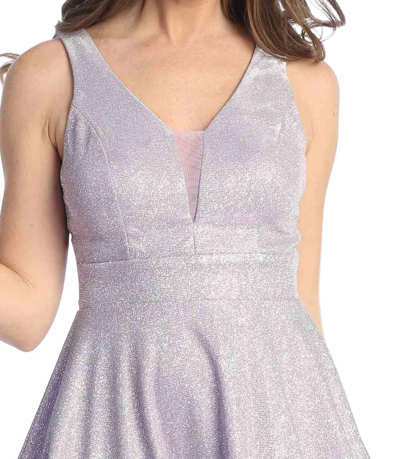 Celavie 6558 Short V-Neckline A-Line Party Dress