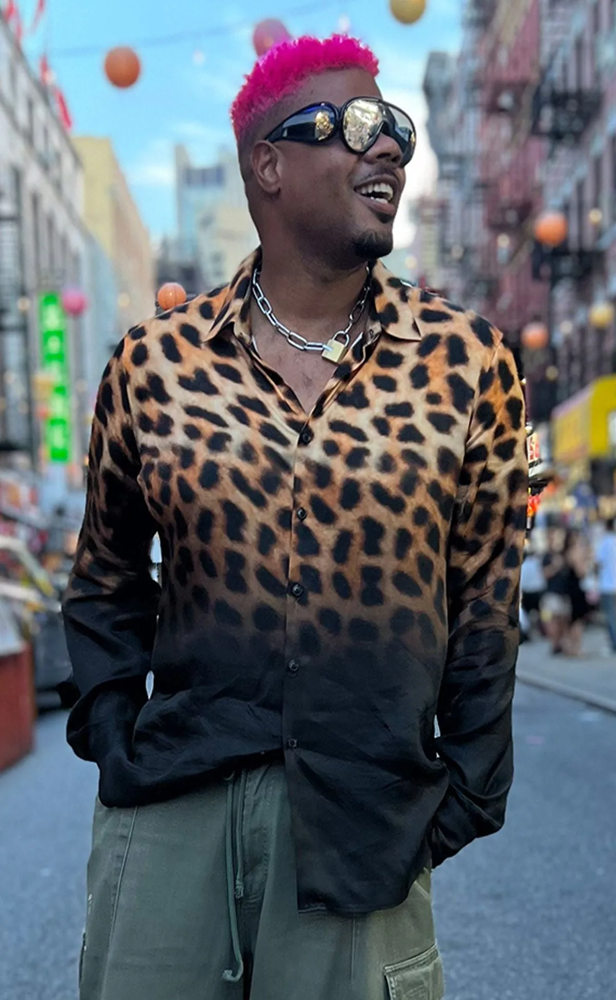 Cheetah Ombre Cupro Unisex Shirt