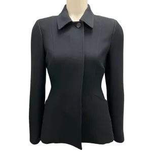 Christian Dior Black Structured Wool Jacket