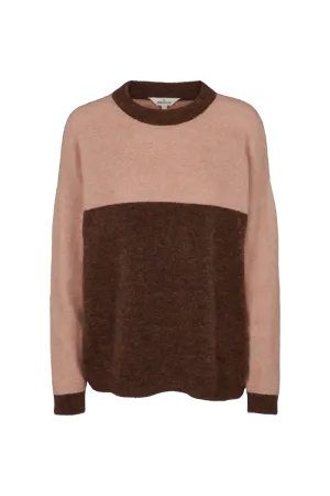 Claudine Sweater - Carafe/Rugby Tan