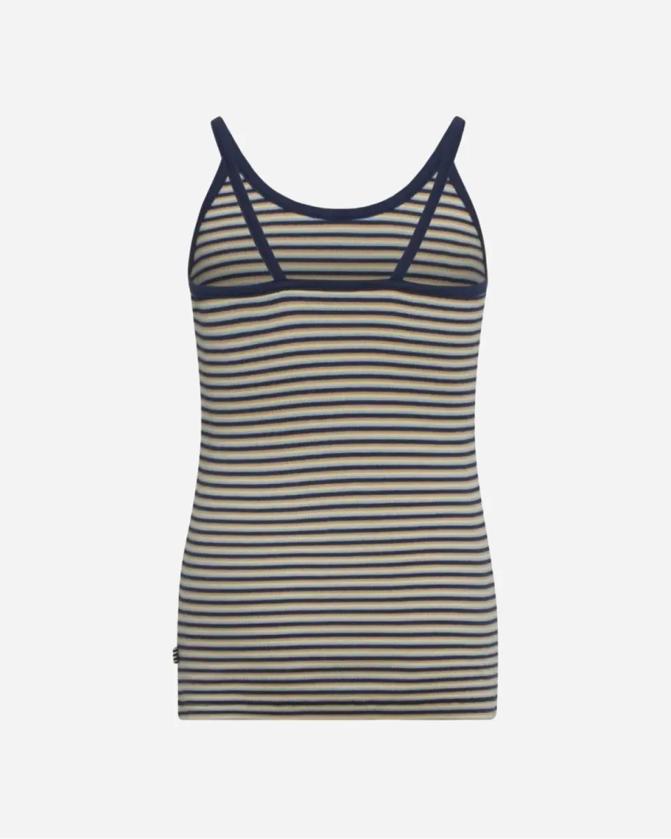 Cotton Stripe Trilina Top - Blue Multi