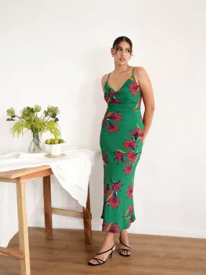 Cowl Neck Midi Dress
