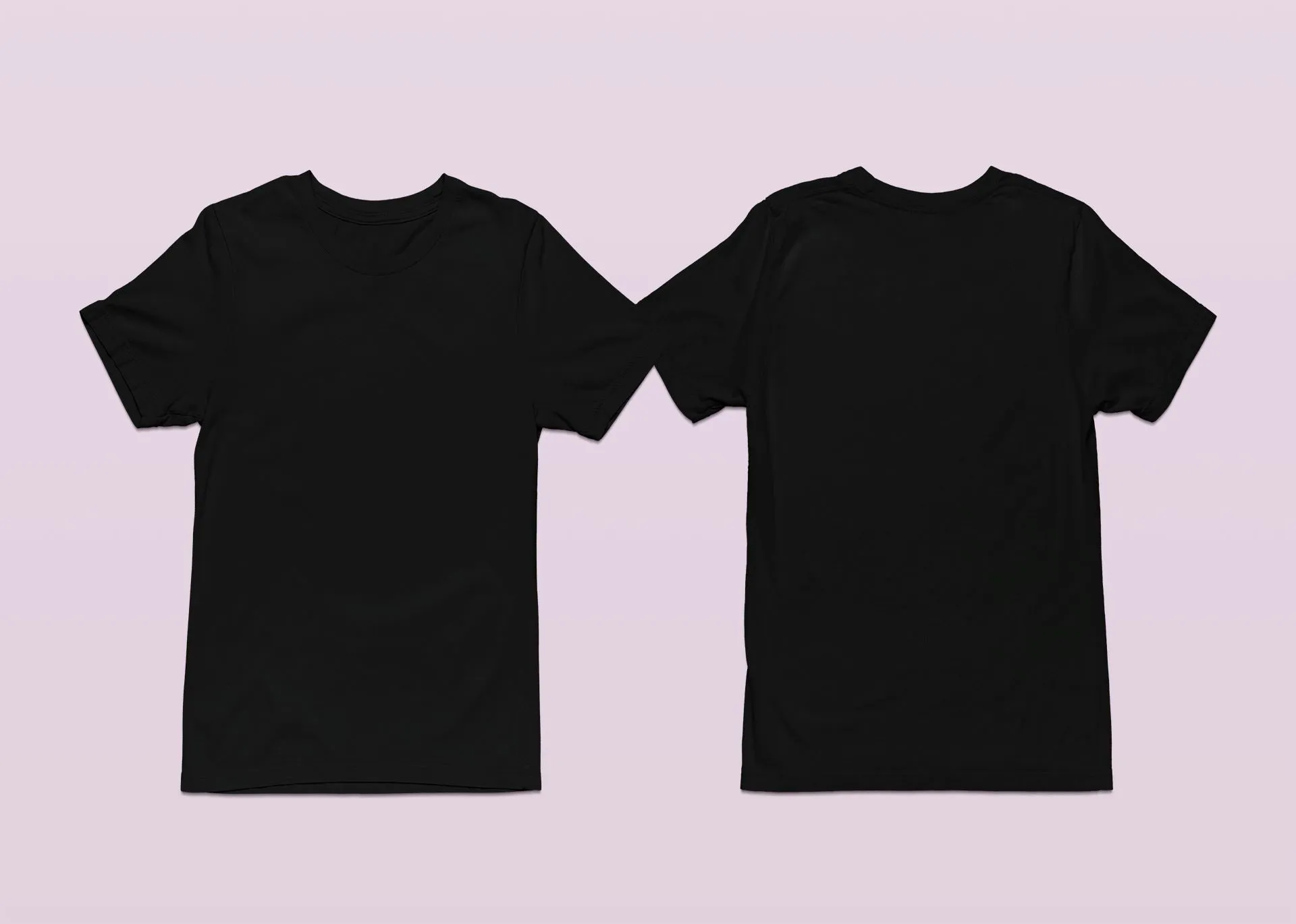 Crew Neck T-shirts with Your Logo on Front and Back