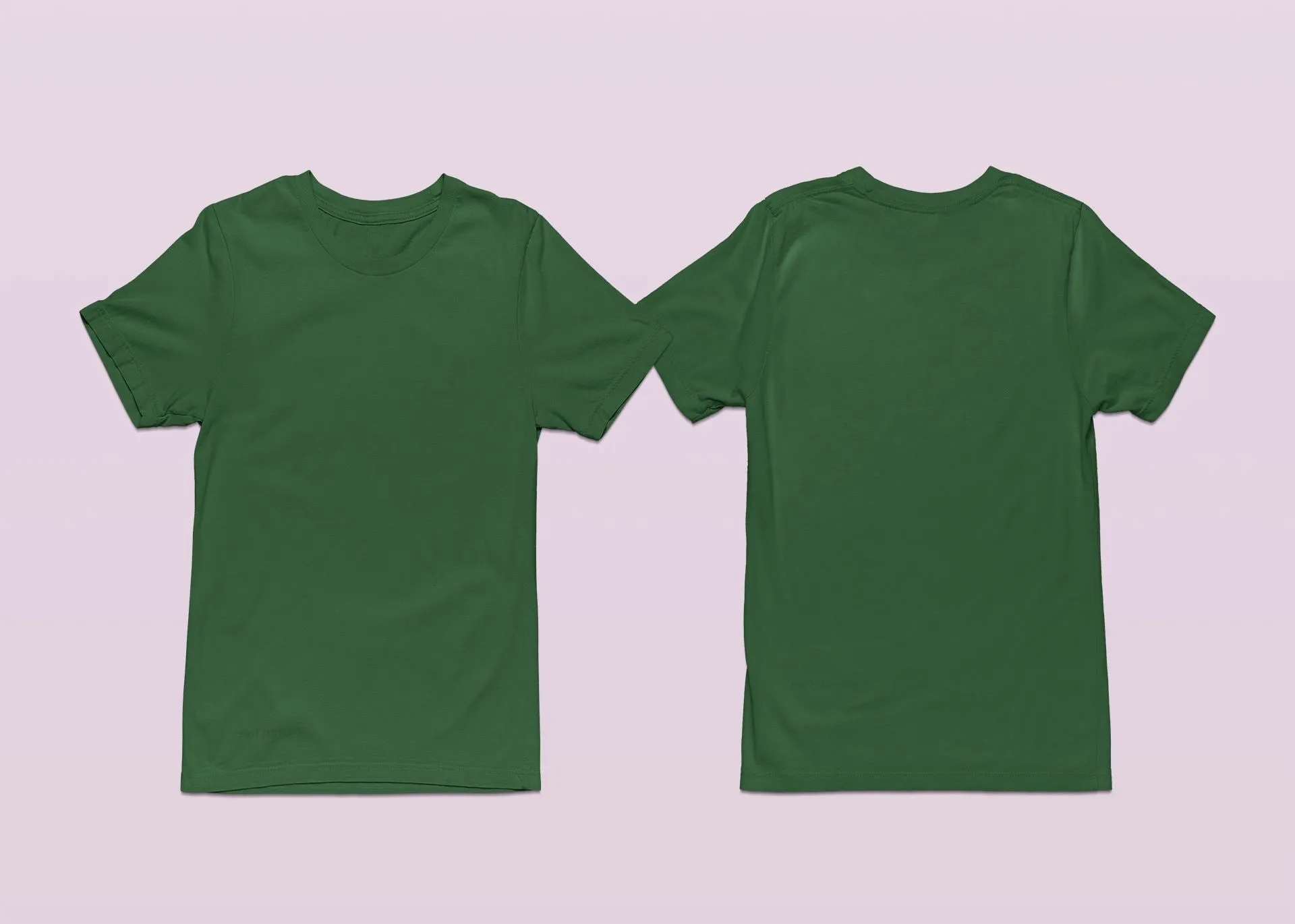 Crew Neck T-shirts with Your Logo on Front and Back