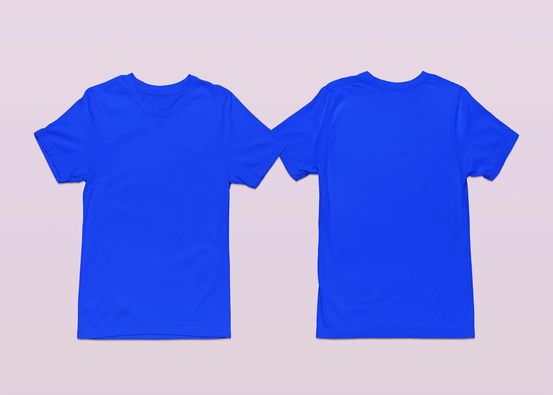 Crew Neck T-shirts with Your Logo on Front and Back