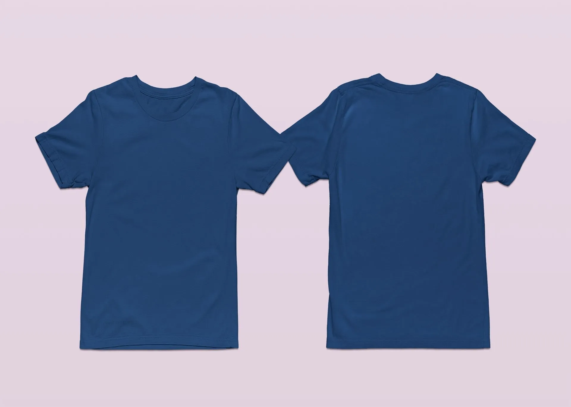 Crew Neck T-shirts with Your Logo on Front and Back