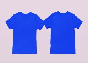 Crew Neck T-shirts with Your Logo on Front and Back