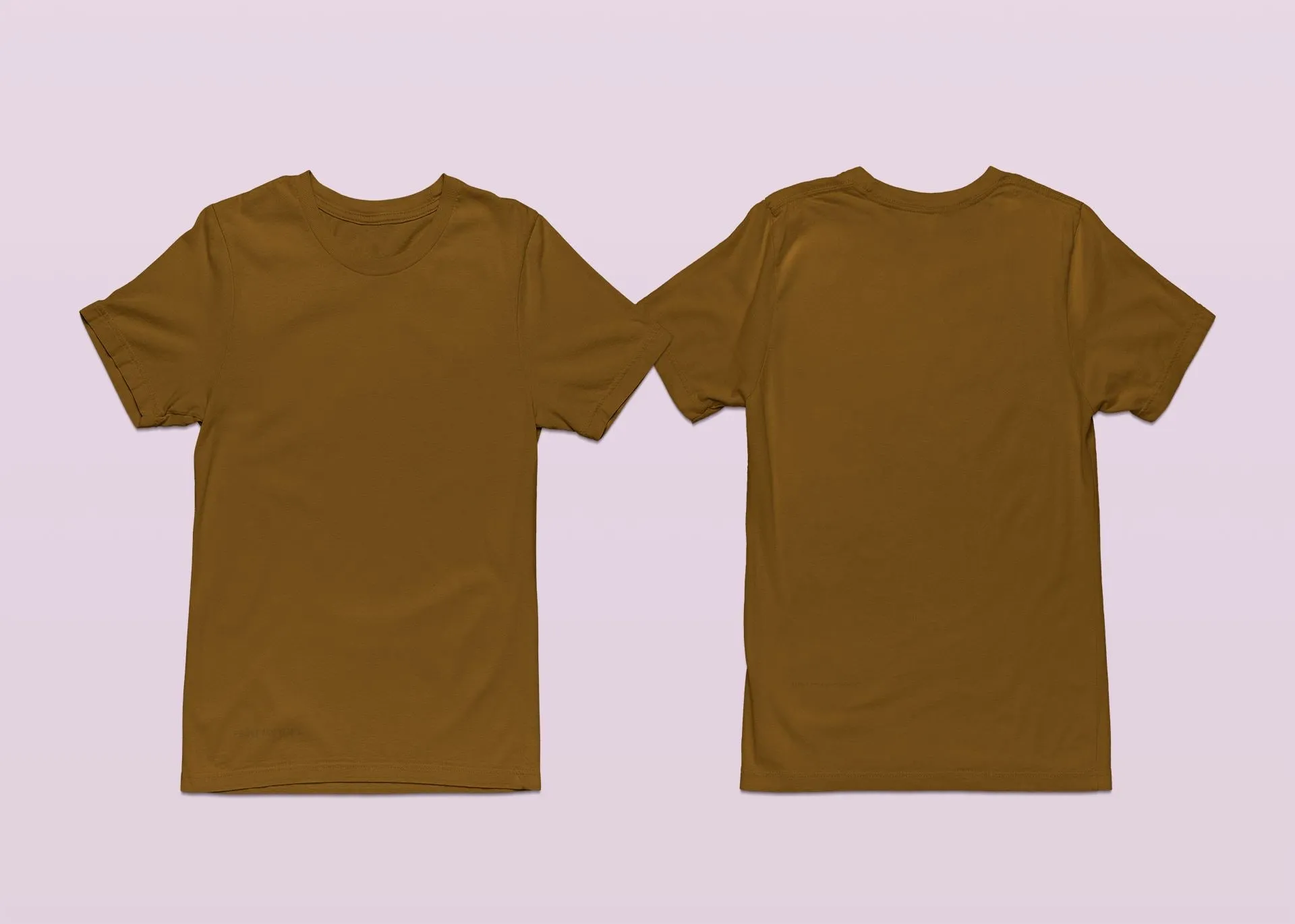 Crew Neck T-shirts with Your Logo on Front and Back