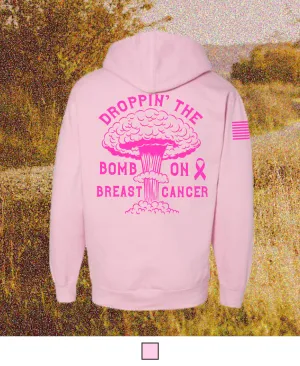CUSTOM Breast Cancer Awareness Month Comfort Unisex Hooded Sweatshirt - Bomb Cancer