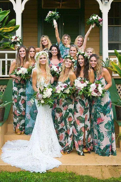 Deep V Neck Appliques Backless Trumpet Beach Lace Mermaid Bohemian Wedding Dress-715340