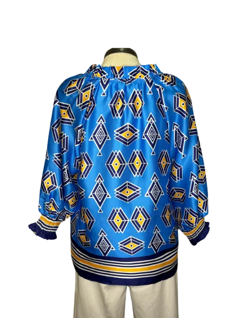 Diamond Peasant Top