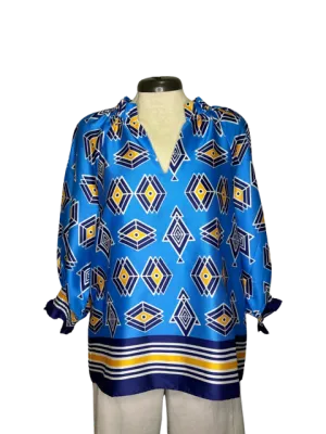 Diamond Peasant Top