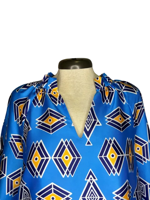 Diamond Peasant Top