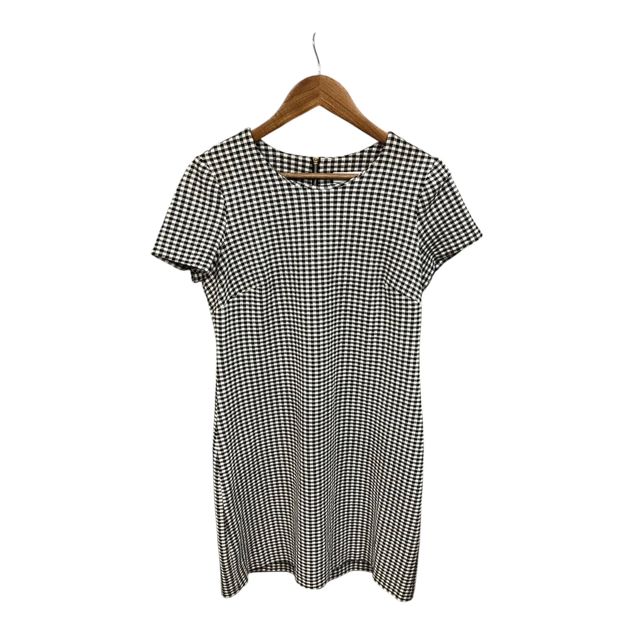 Dress Casual Midi By Calvin Klein In Black & White, Size: M