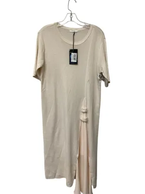 Dress Casual Midi By Clothes Mentor In Cream, Size: M