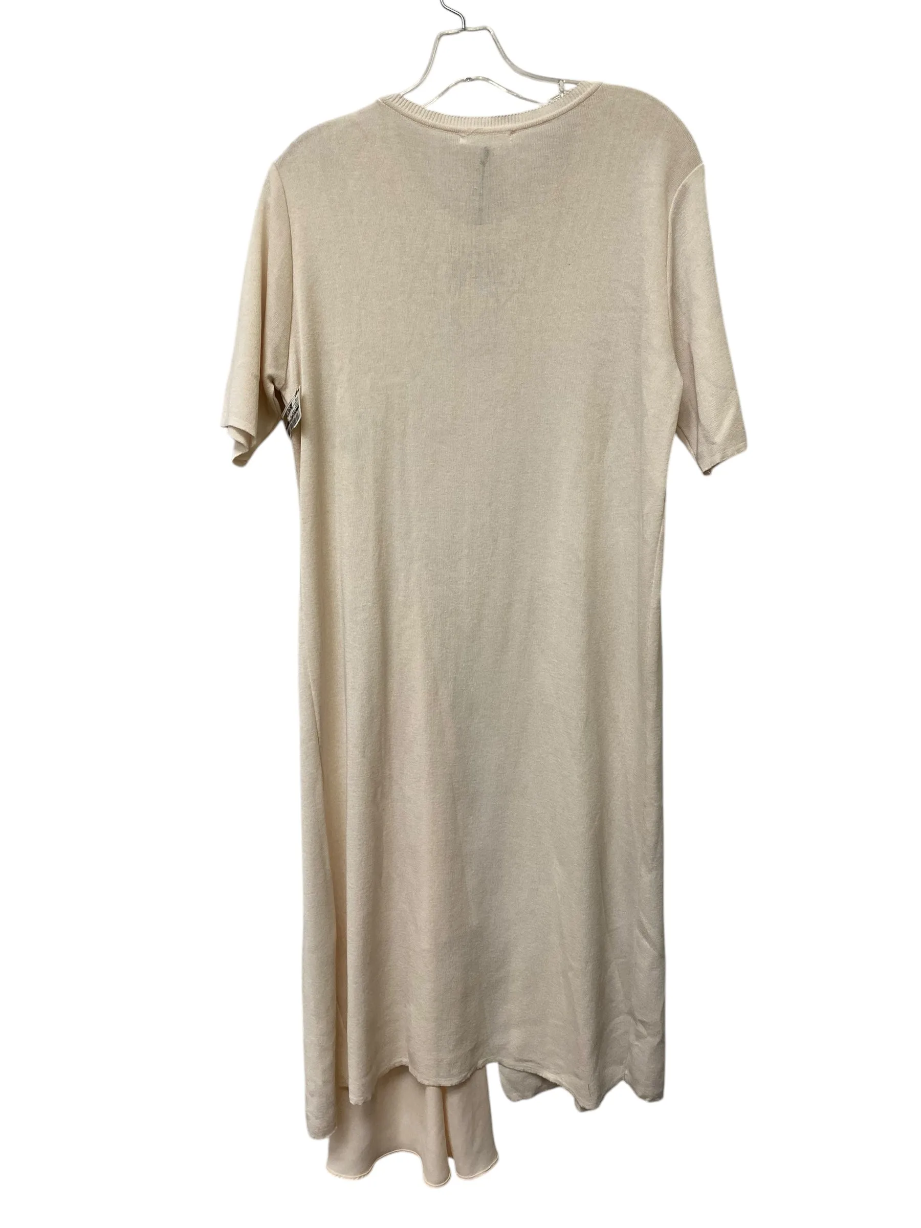 Dress Casual Midi By Clothes Mentor In Cream, Size: M