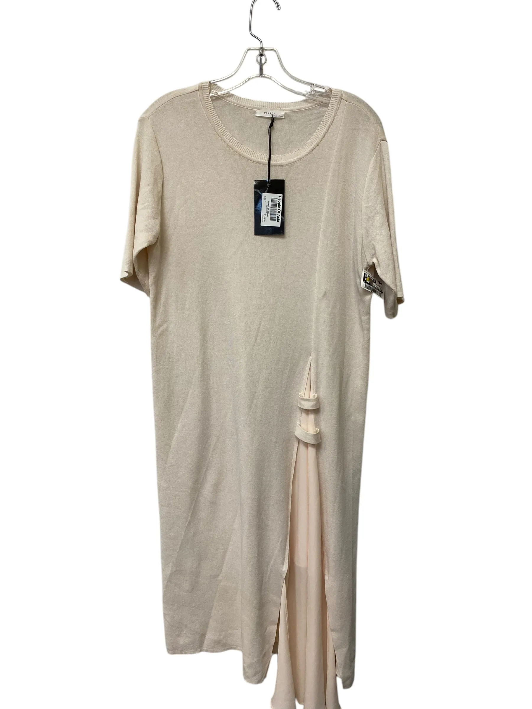 Dress Casual Midi By Clothes Mentor In Cream, Size: M